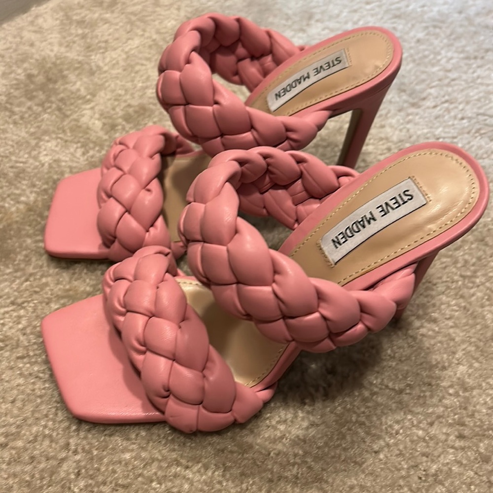 Steve Madden pink heels. Worn once. Size 7.5